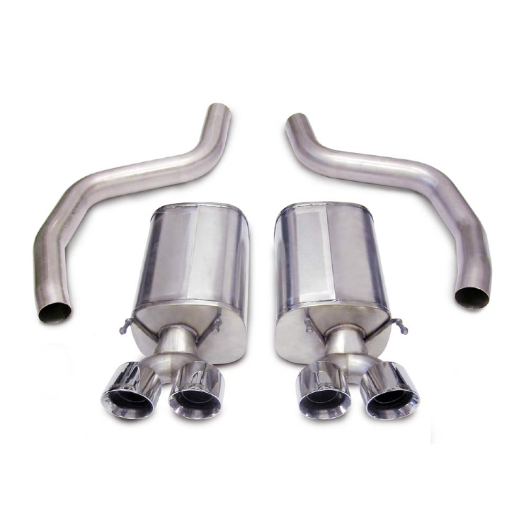 Corsa Corvette C6 Z06 3 Axle-Back System With Dual Rear Exit Tips